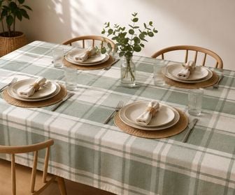 Mantel 6P Rectangular Verde
