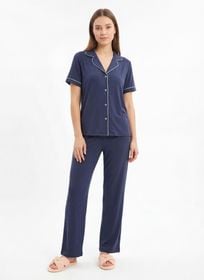 Pijama "M" Pima/Modal Azul Marino