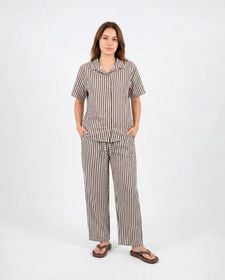 Pijama Jersy "S" Rayas Marrón