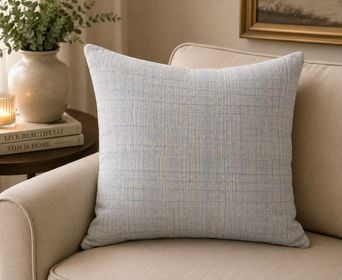 Cojin Textura Suave Celeste