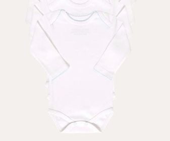 Body 0-3M Cuello Americano Celeste Ml