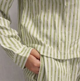 Pijama "S" Chalis Rayas Verdes