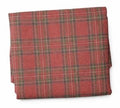 Mantel Rectangular 8P Cuadros Rojo Verde