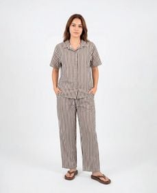 Pijama Jersy "Xxl" Rayas Marrón