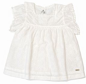 Blusa 10A Flor Perla