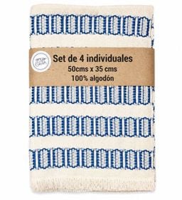 Set De Individuales Ovalos Beige