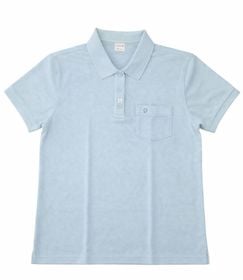Camisa Polo "S" Celeste Pastel