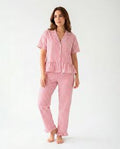 Pijama Chalis "Xxl" Rayas Fuscia