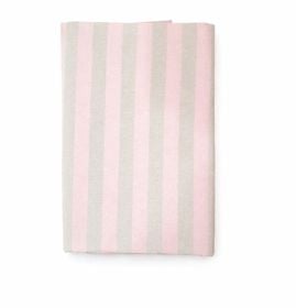 Mantel Rectangular 8P Franjas Rosado/Verde
