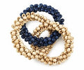 Set De 6 Servilleteros Azul/Beige