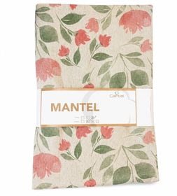 Mantel 12P Rectangular Flores