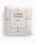 Cubrecama Waffle King Blanco